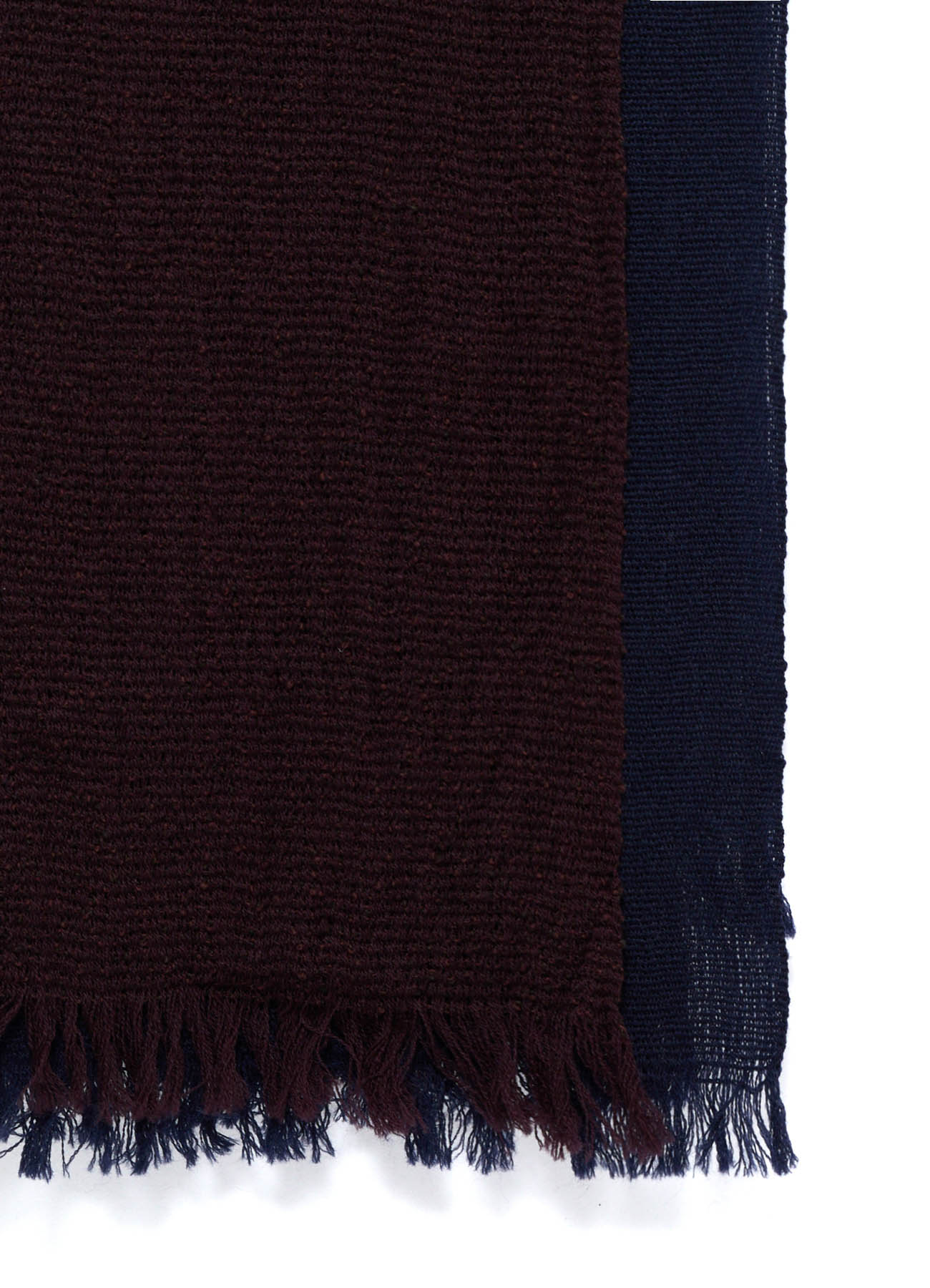 WOOL PLAIN WEAVE DOUBLE LAYER SCARF – THE SHOP YOHJI YAMAMOTO