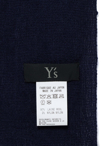 WOOL PLAIN WEAVE DOUBLE LAYER SCARF