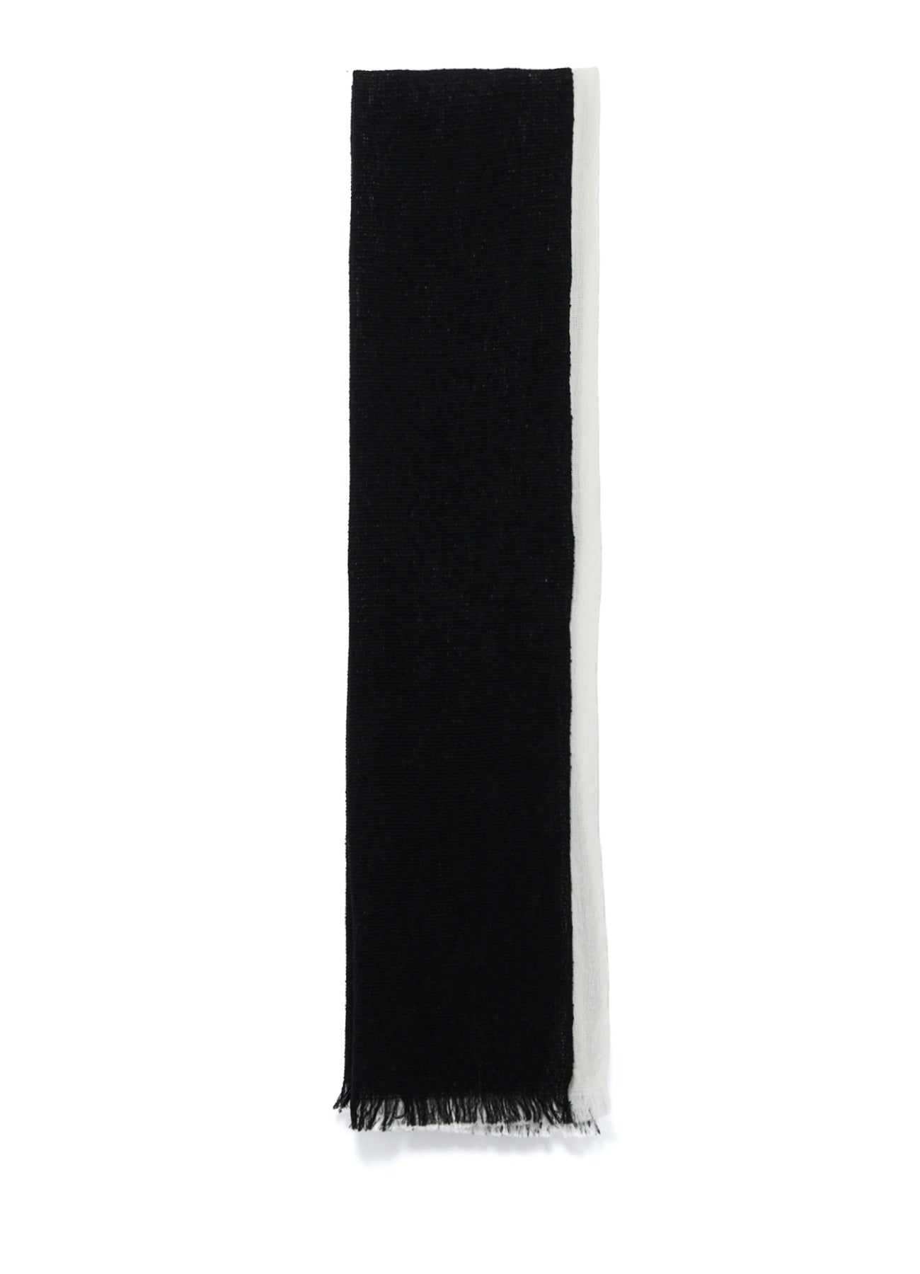 WOOL PLAIN WEAVE DOUBLE LAYER SCARF