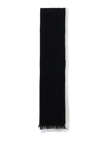 WOOL PLAIN WEAVE DOUBLE LAYER SCARF