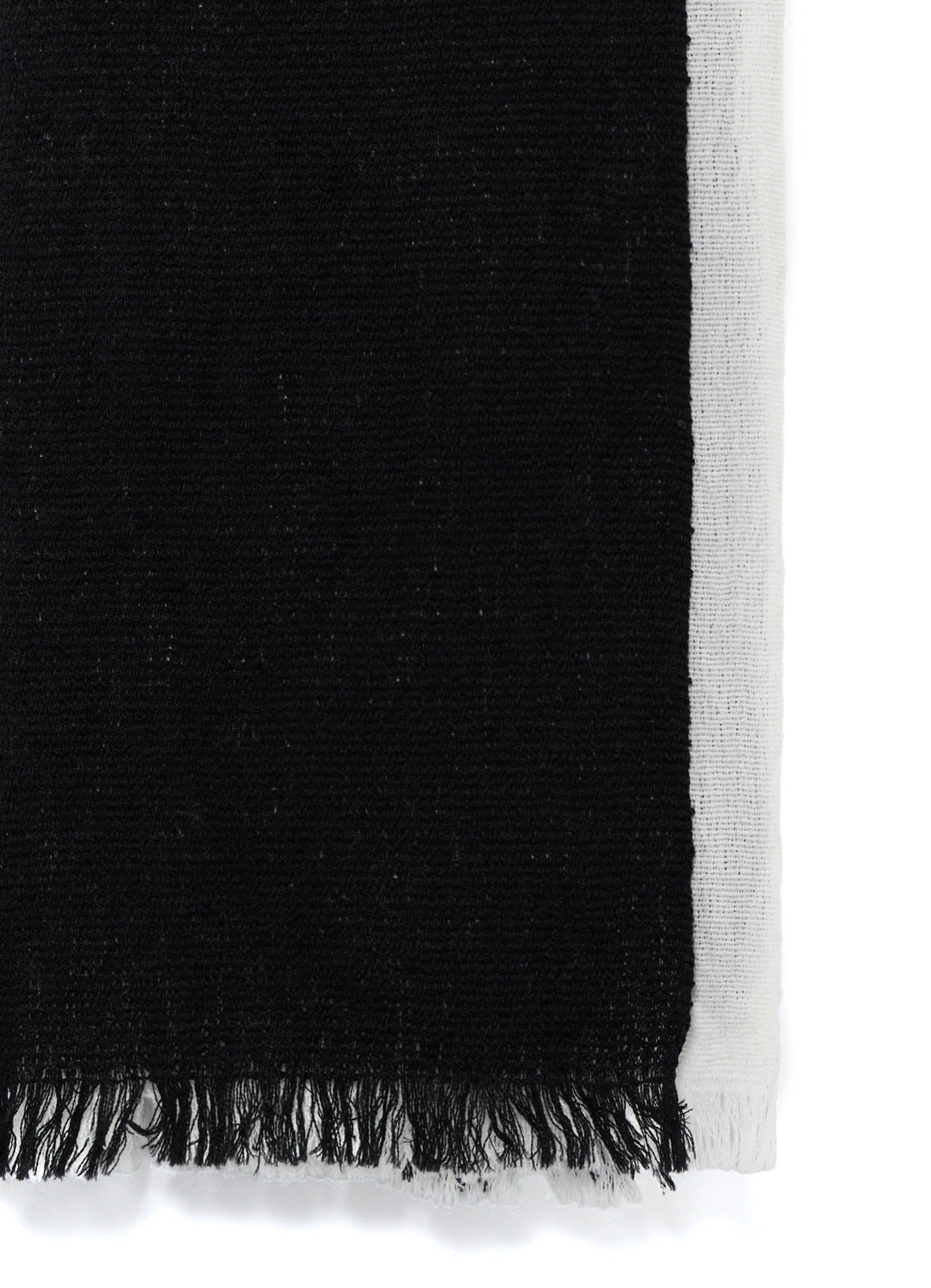 WOOL PLAIN WEAVE DOUBLE LAYER SCARF – THE SHOP YOHJI YAMAMOTO