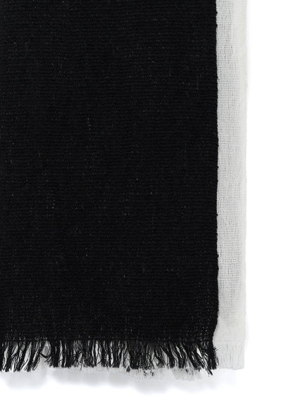 WOOL PLAIN WEAVE DOUBLE LAYER SCARF