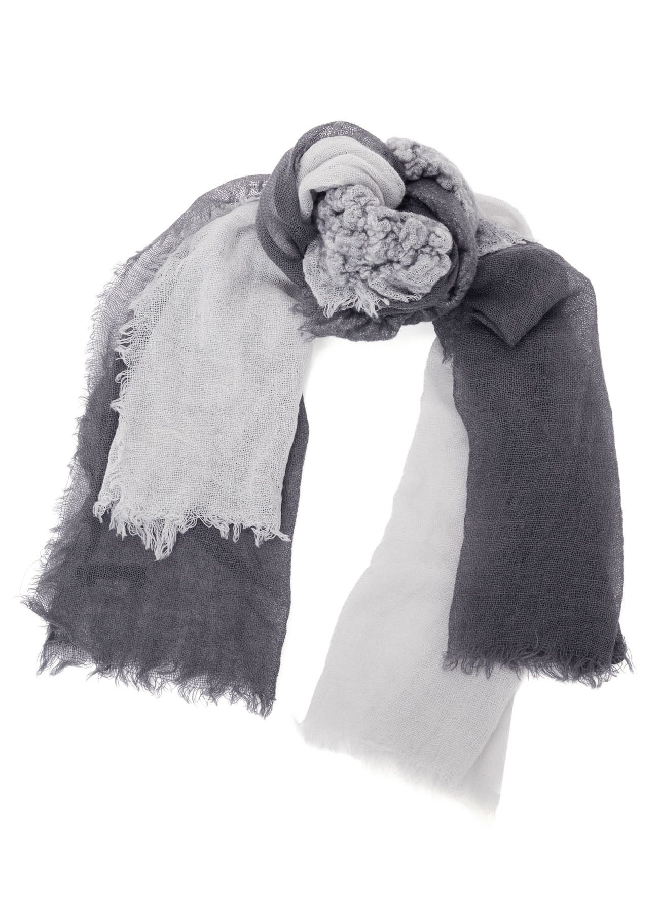 WOOL PLAIN-WEAVE CROSS STOLE – THE SHOP YOHJI YAMAMOTO