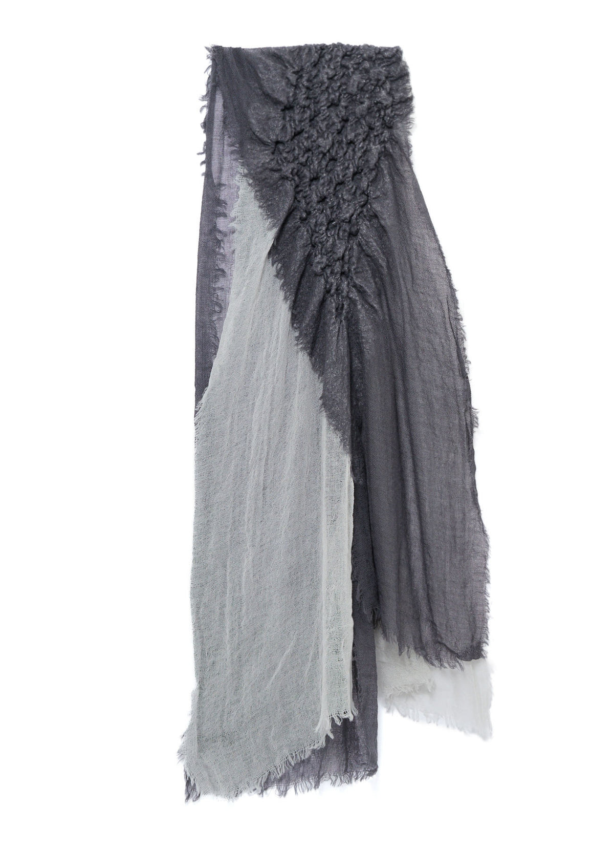 WOOL PLAIN-WEAVE CROSS STOLE