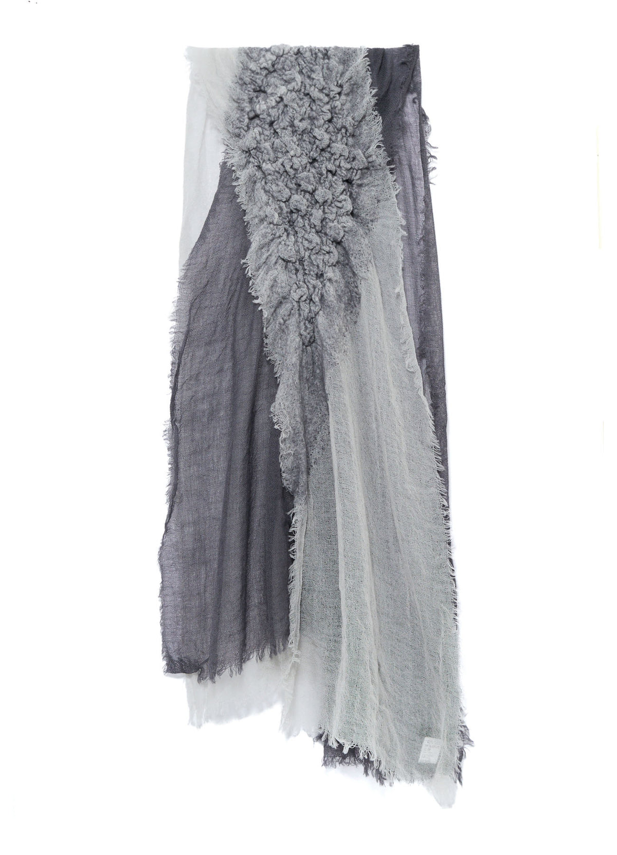 WOOL PLAIN-WEAVE CROSS STOLE