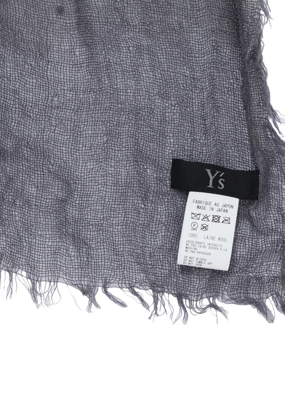 WOOL PLAIN-WEAVE CROSS STOLE