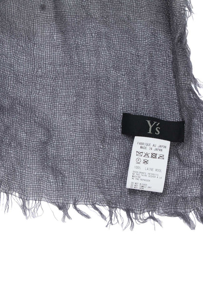 WOOL PLAIN-WEAVE CROSS STOLE