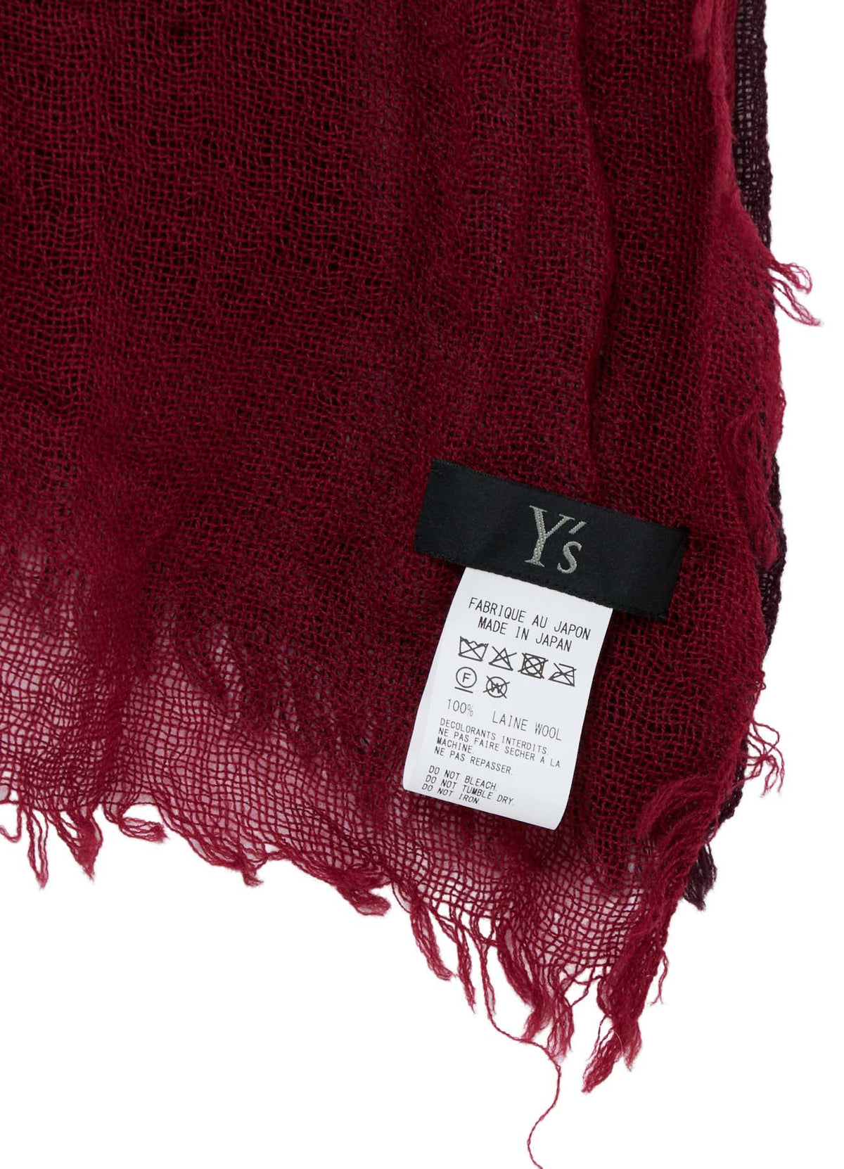 WOOL PLAIN-WEAVE CROSS STOLE