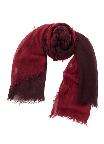 WOOL PLAIN-WEAVE CROSS STOLE