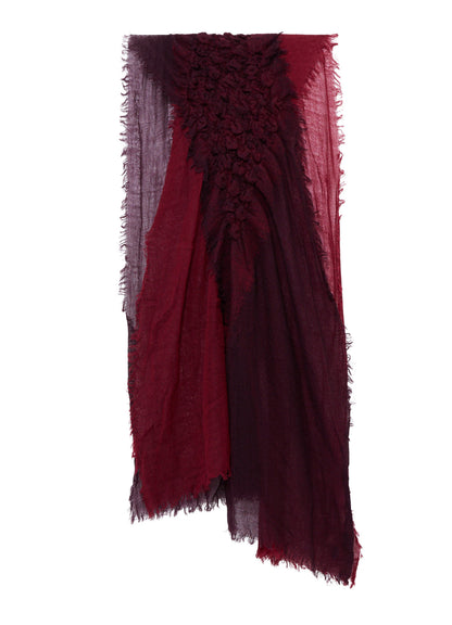 WOOL PLAIN-WEAVE CROSS STOLE