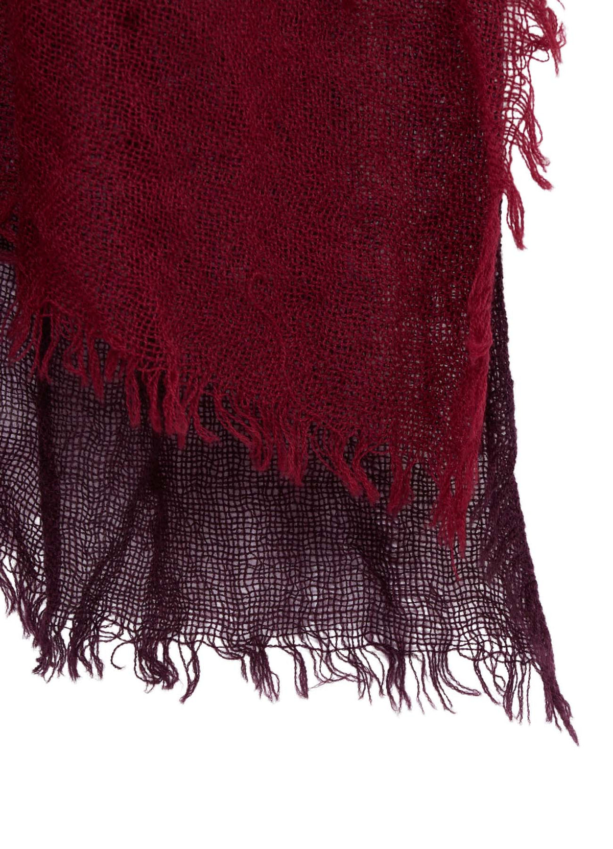 WOOL PLAIN-WEAVE CROSS STOLE