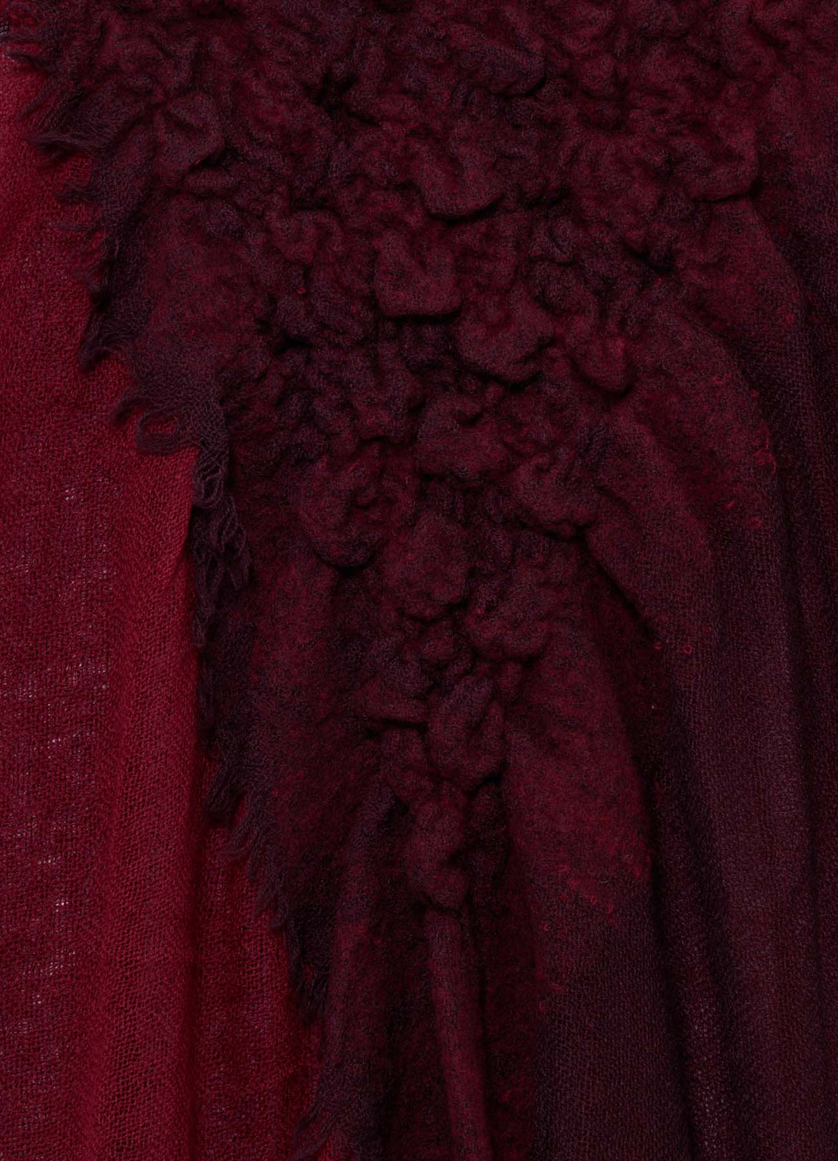 WOOL PLAIN-WEAVE CROSS STOLE