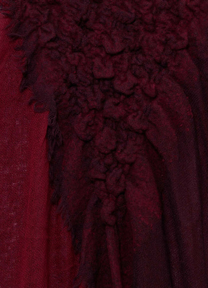 WOOL PLAIN-WEAVE CROSS STOLE