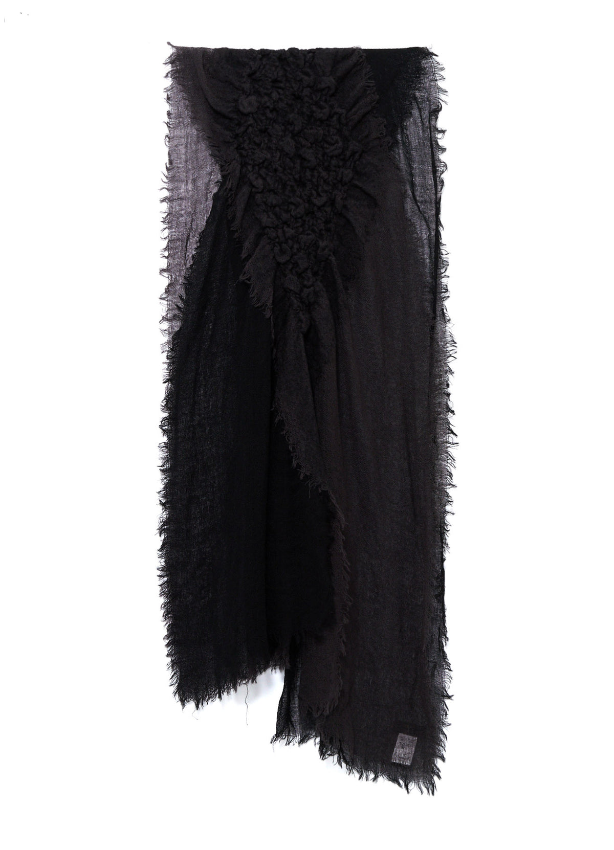 WOOL PLAIN-WEAVE CROSS STOLE