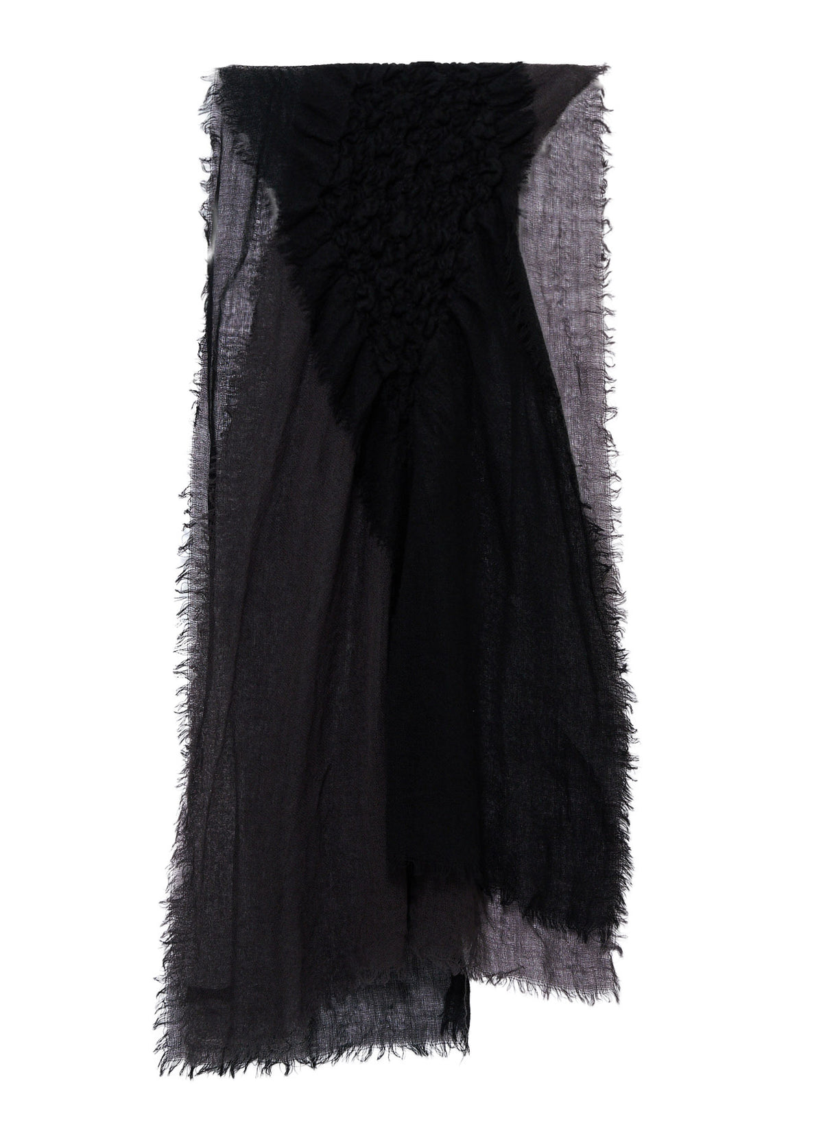 WOOL PLAIN-WEAVE CROSS STOLE