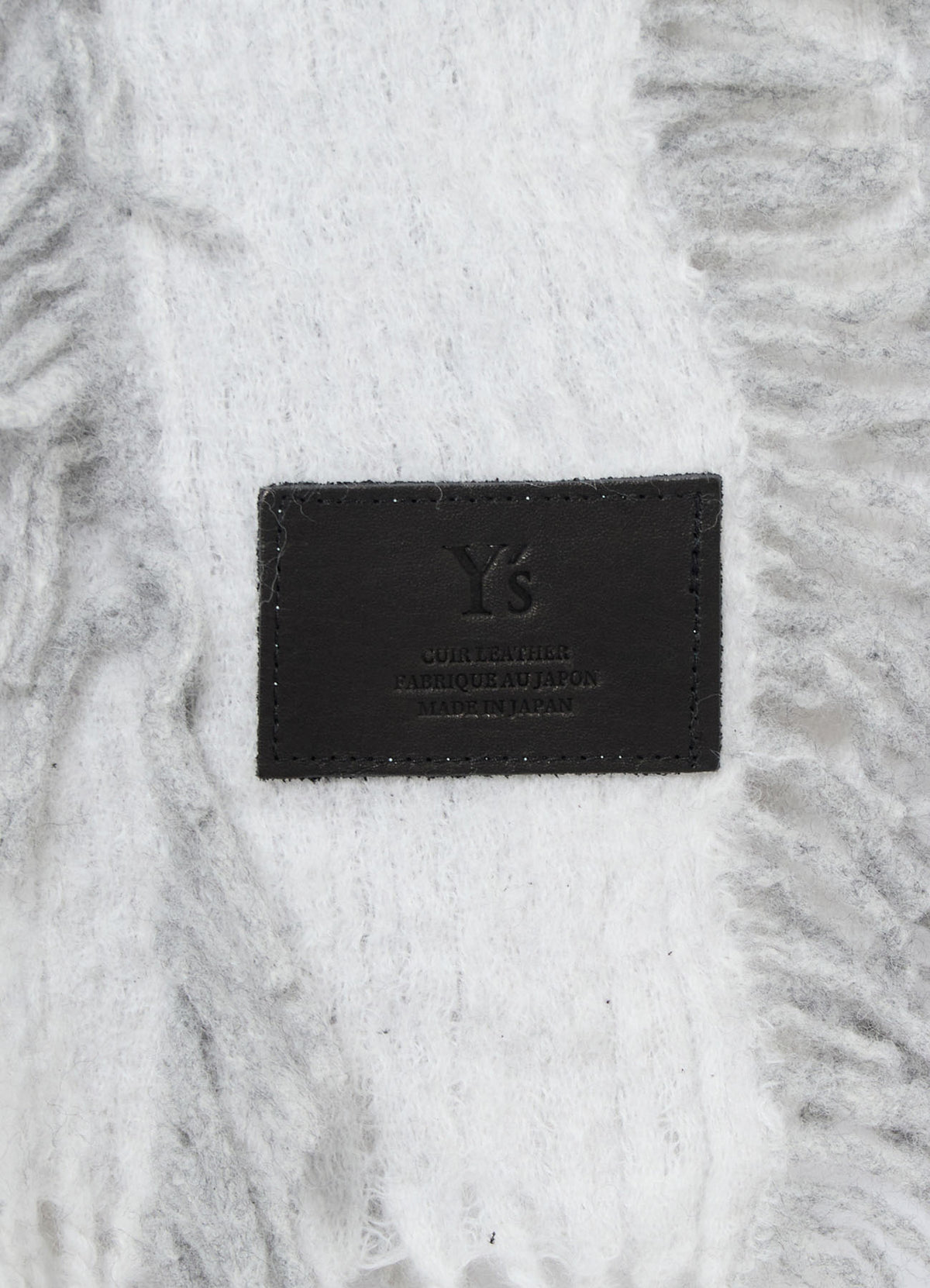 WOOL SATIN-WEAVE CUT STOLE