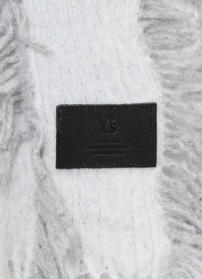 WOOL SATIN-WEAVE CUT STOLE