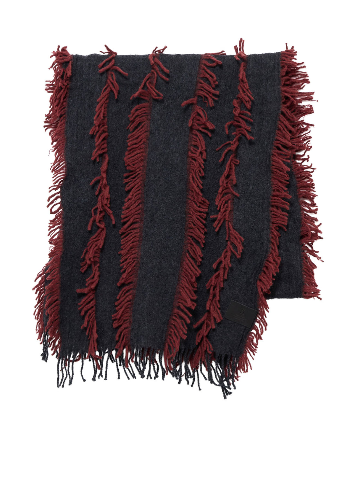 WOOL SATIN-WEAVE CUT STOLE