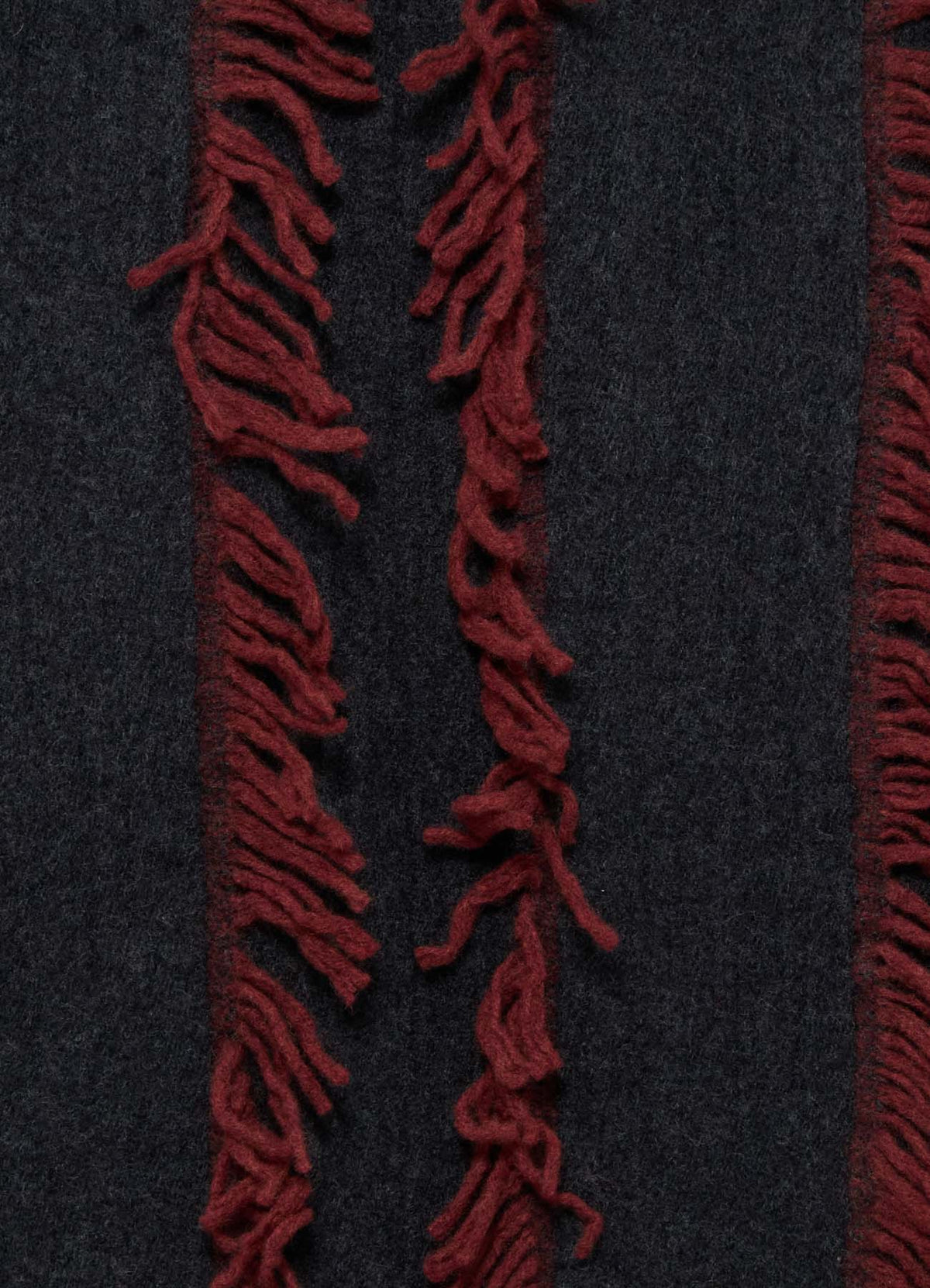 WOOL SATIN-WEAVE CUT STOLE