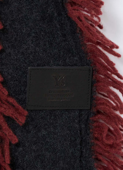 WOOL SATIN-WEAVE CUT STOLE