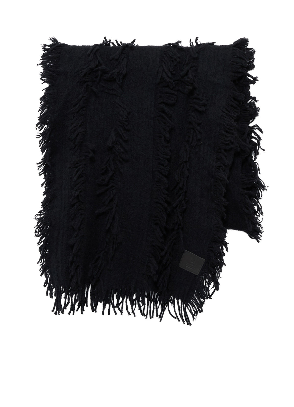 WOOL SATIN-WEAVE CUT STOLE