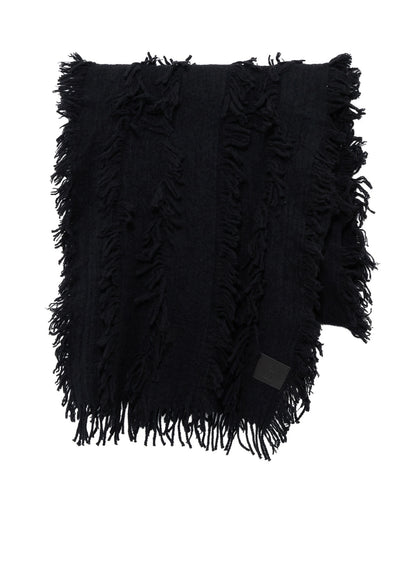 WOOL SATIN-WEAVE CUT STOLE