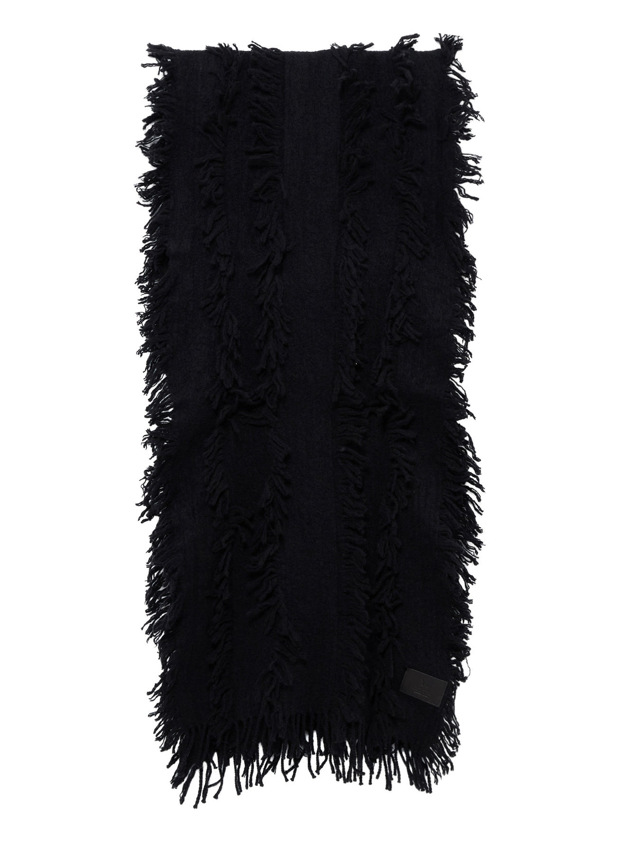 WOOL SATIN-WEAVE CUT STOLE