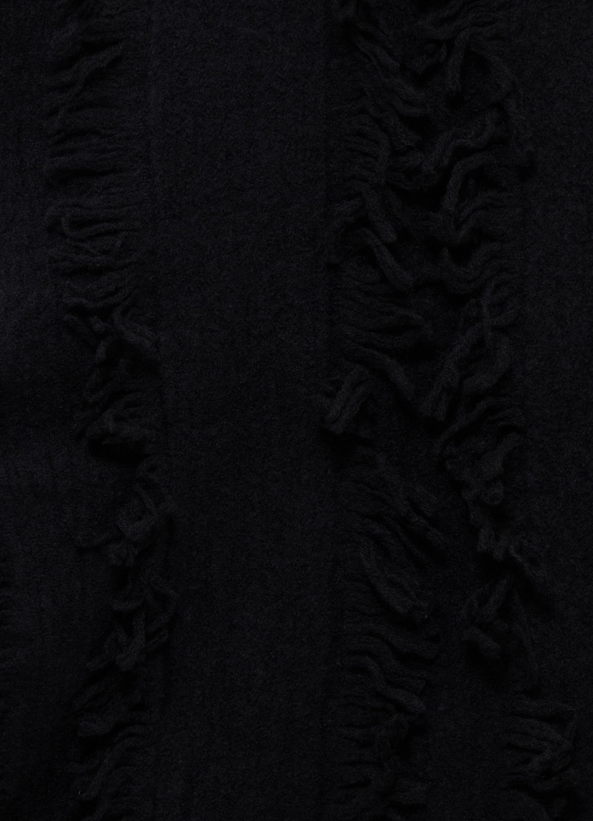 WOOL SATIN-WEAVE CUT STOLE