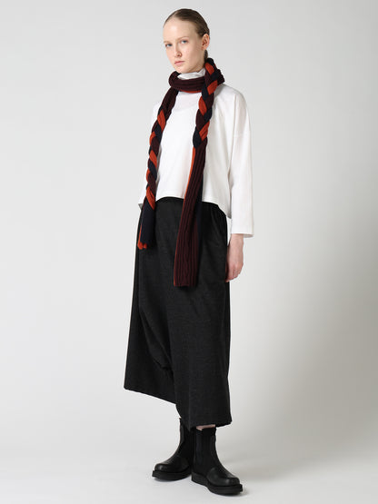 WOOL BRAIDED SCARF
