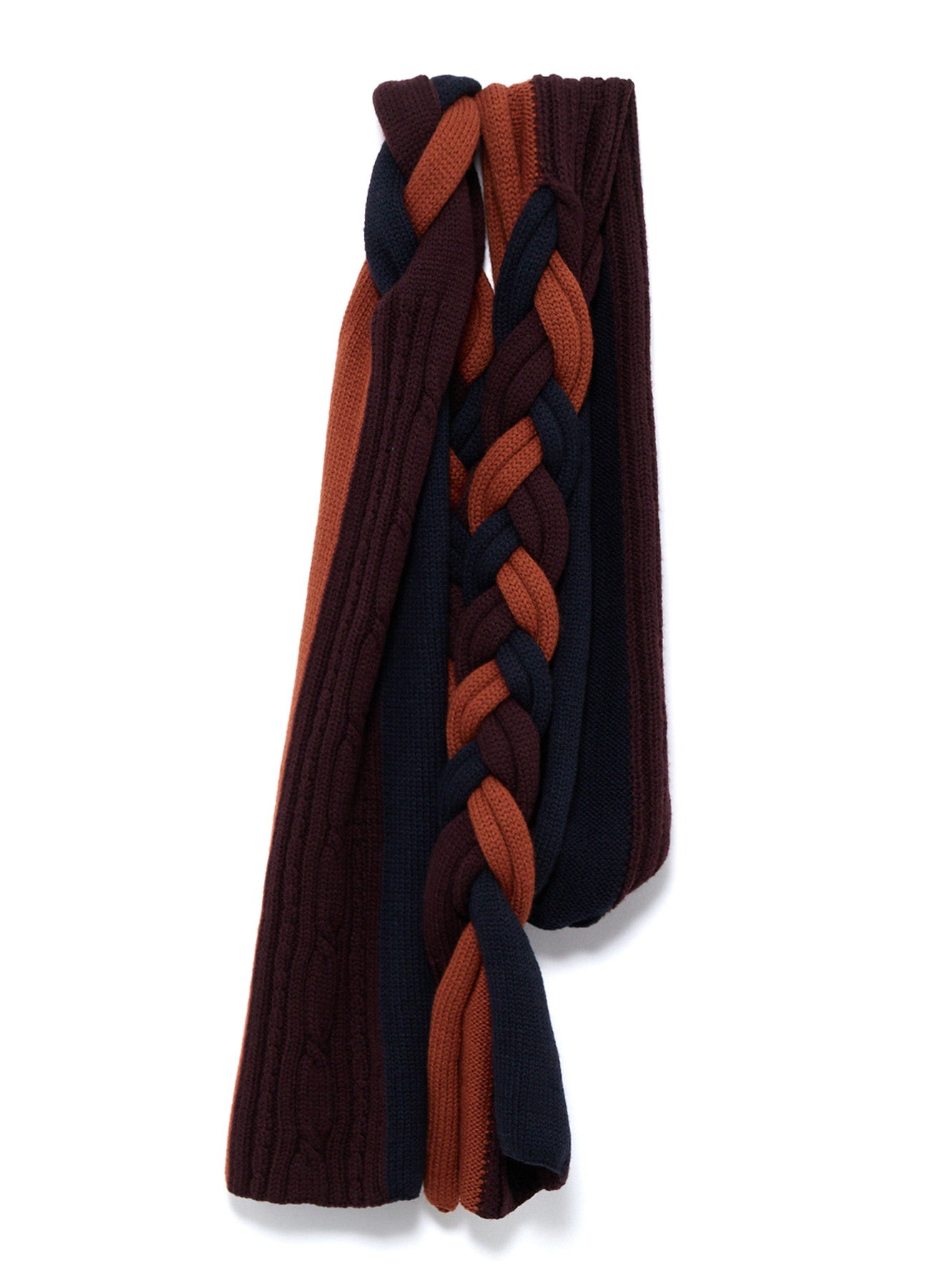 WOOL BRAIDED SCARF