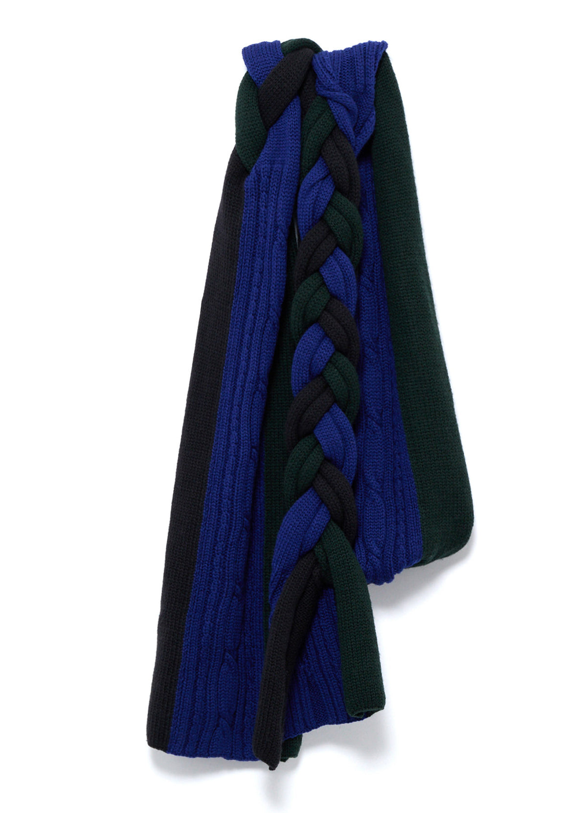 WOOL BRAIDED SCARF