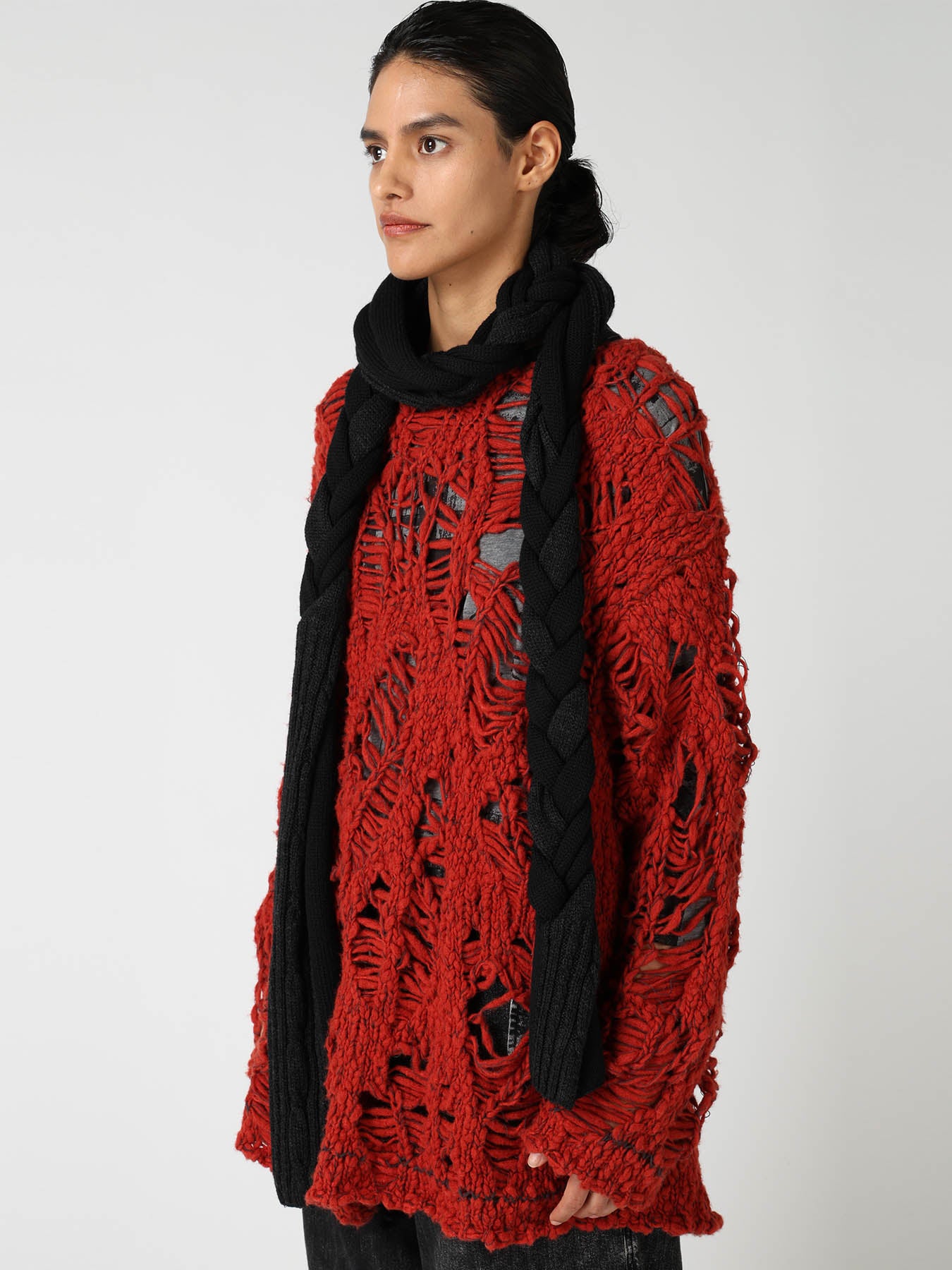 WOOL BRAIDED SCARF – THE SHOP YOHJI YAMAMOTO