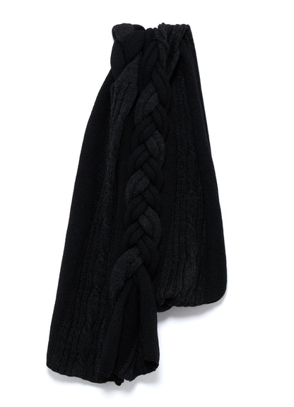 WOOL BRAIDED SCARF