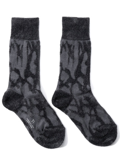 SMOKE PATTERN JACQUARD CHENILLE SOCKS