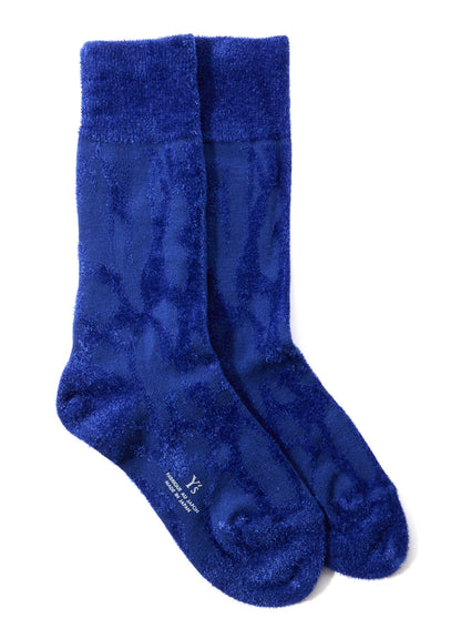 SMOKE PATTERN JACQUARD CHENILLE SOCKS
