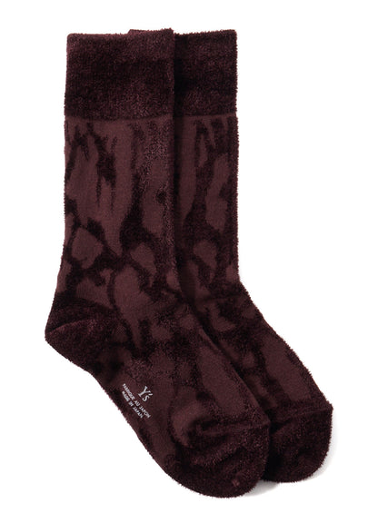SMOKE PATTERN JACQUARD CHENILLE SOCKS