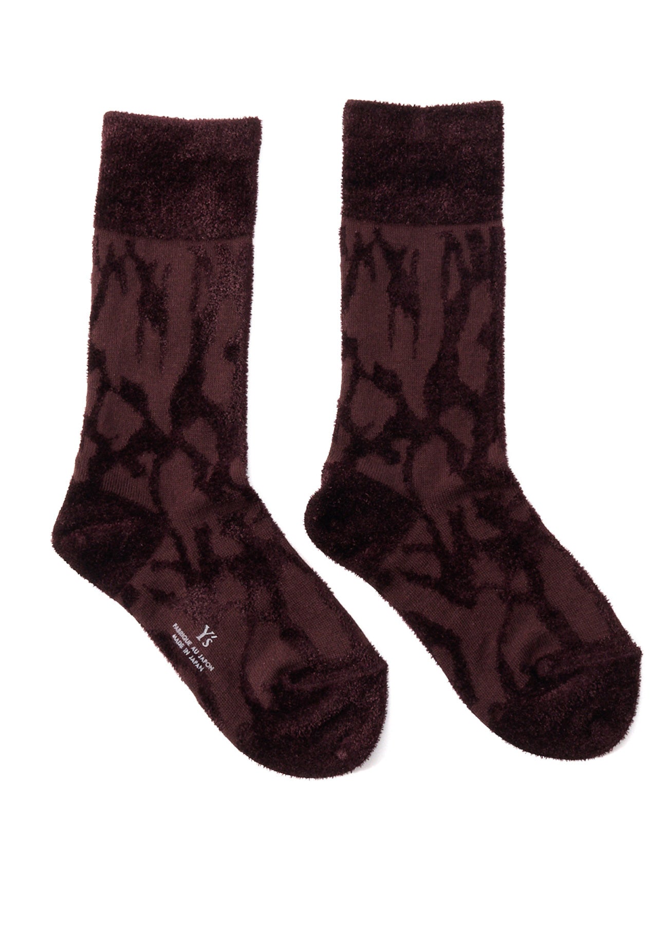 SMOKE PATTERN JACQUARD CHENILLE SOCKS