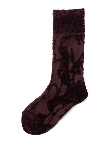 SMOKE PATTERN JACQUARD CHENILLE SOCKS