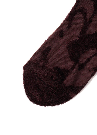 SMOKE PATTERN JACQUARD CHENILLE SOCKS