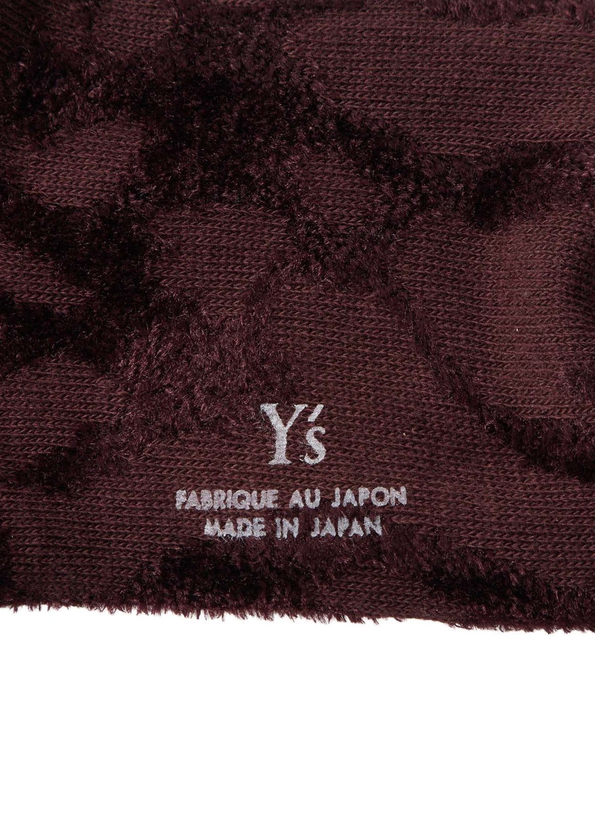 SMOKE PATTERN JACQUARD CHENILLE SOCKS