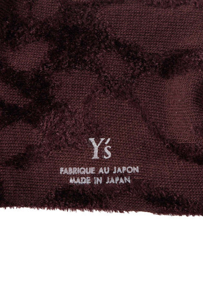 SMOKE PATTERN JACQUARD CHENILLE SOCKS