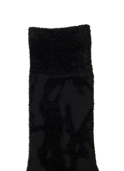 SMOKE PATTERN JACQUARD CHENILLE SOCKS