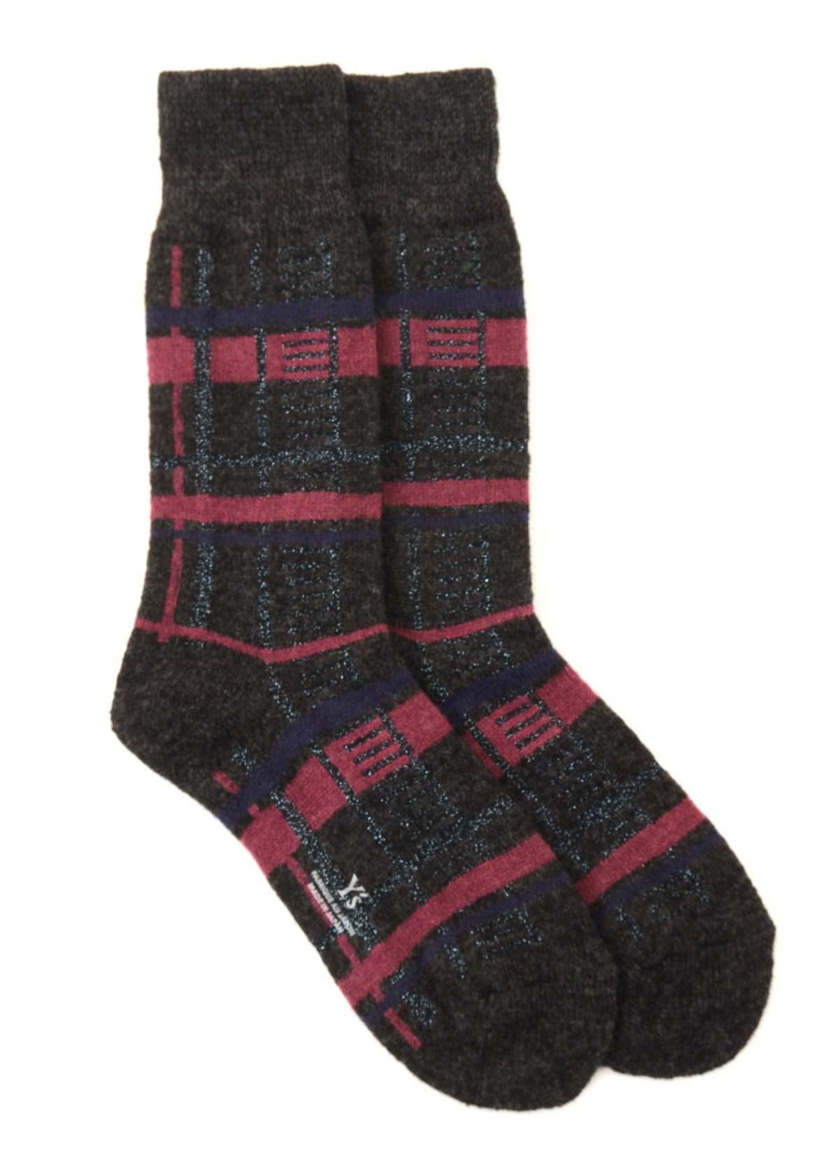 PLAID JACQUARD SOCKS