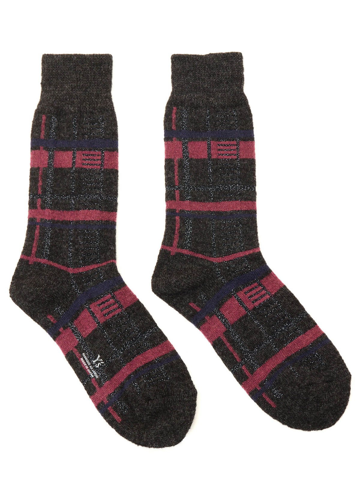 PLAID JACQUARD SOCKS
