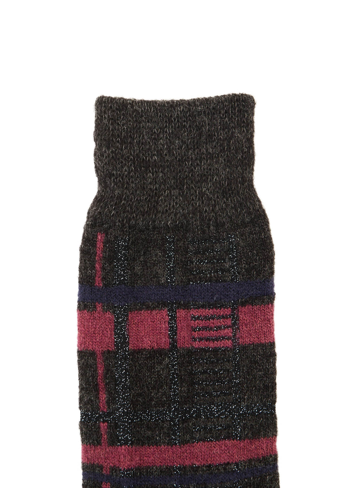 PLAID JACQUARD SOCKS