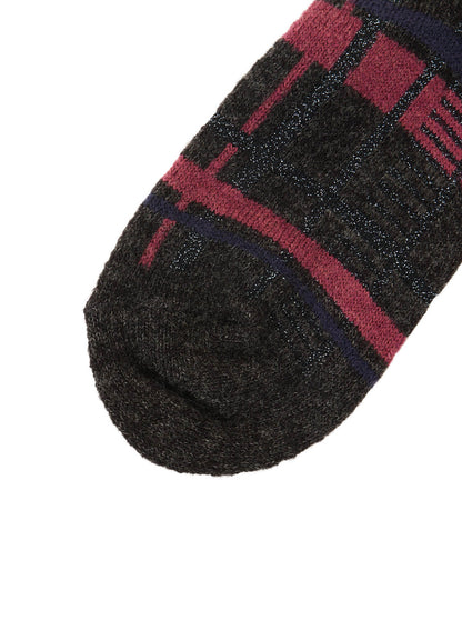 PLAID JACQUARD SOCKS