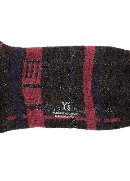 PLAID JACQUARD SOCKS
