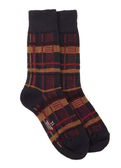 PLAID JACQUARD SOCKS