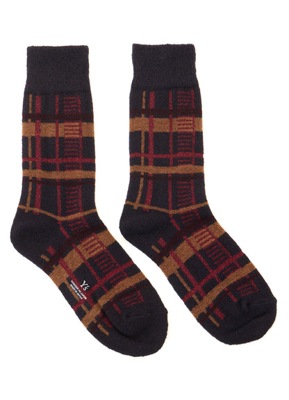 PLAID JACQUARD SOCKS