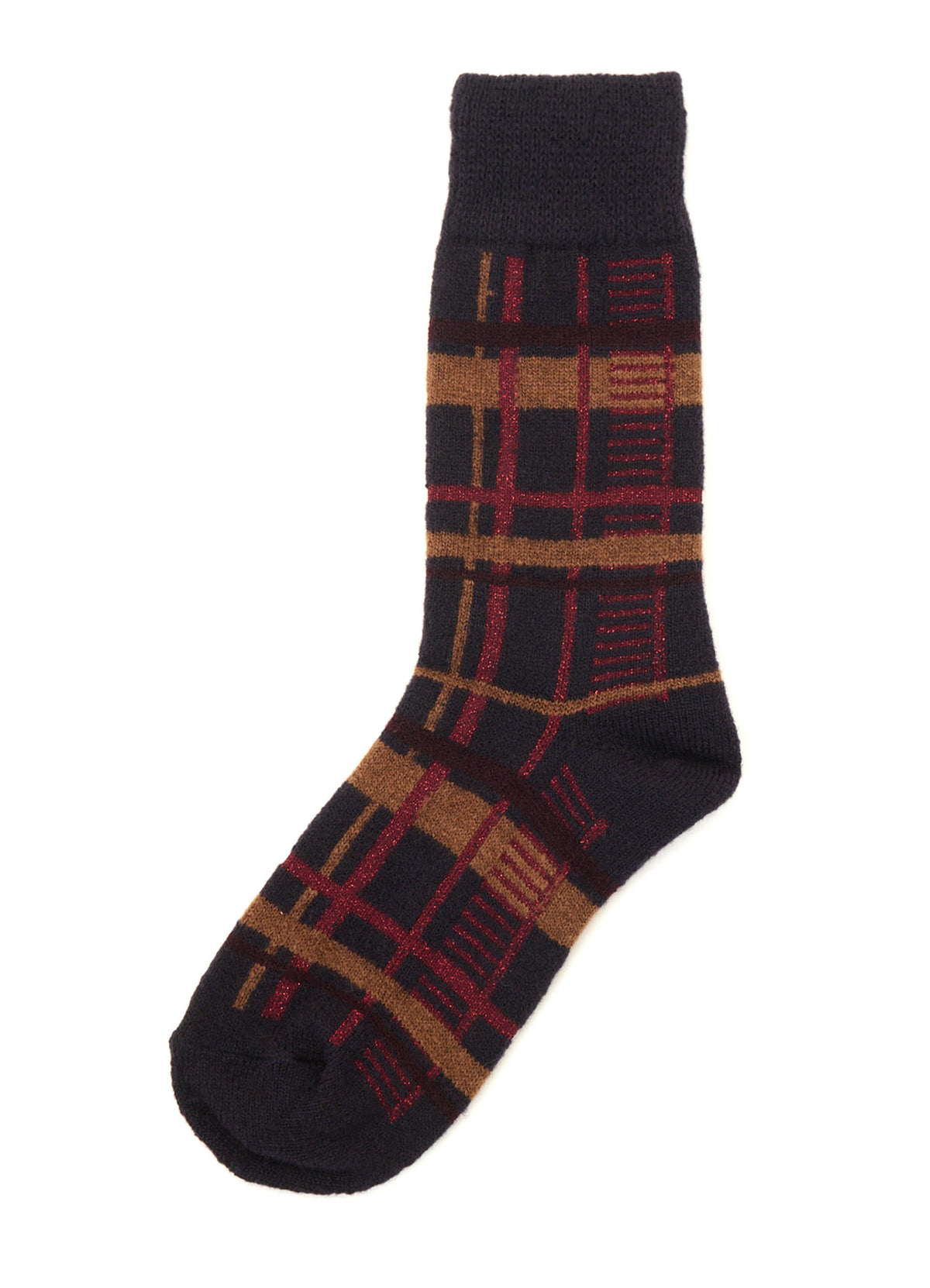 PLAID JACQUARD SOCKS